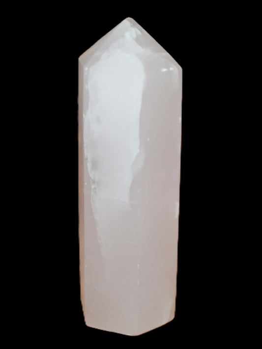 Mangano Calcite UV-reactive obelisk 92mm 157g Rocks and Things