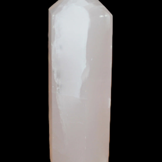 Mangano Calcite UV-reactive obelisk 92mm 157g Rocks and Things
