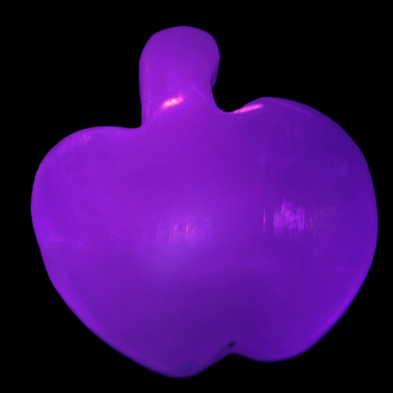 Mangano Calcite hand-carved apple 65g Rocks and Things