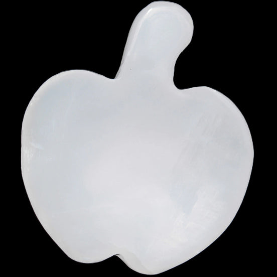 Mangano Calcite hand-carved apple 65g in sunlight - Rocks and Things Store