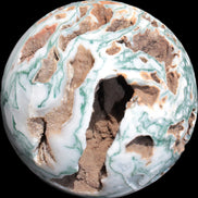 Moss Agate drusy geode sphere 1958g - Rocks and Things Store
