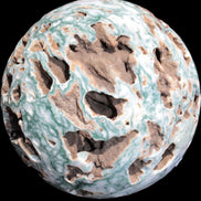 Moss Agate drusy geode sphere 1958g - Rocks and Things Store