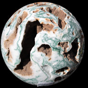 Moss Agate drusy geode sphere 1958g Rocks and Things