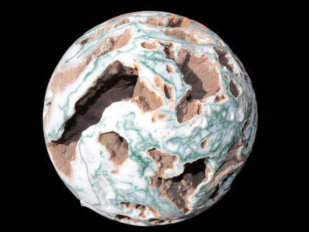 Moss Agate drusy geode sphere 1958g Rocks and Things
