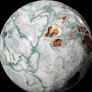 Moss Agate drusy geode sphere 1958g Rocks and Things