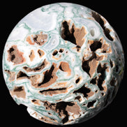 Moss Agate drusy geode sphere 1958g Rocks and Things