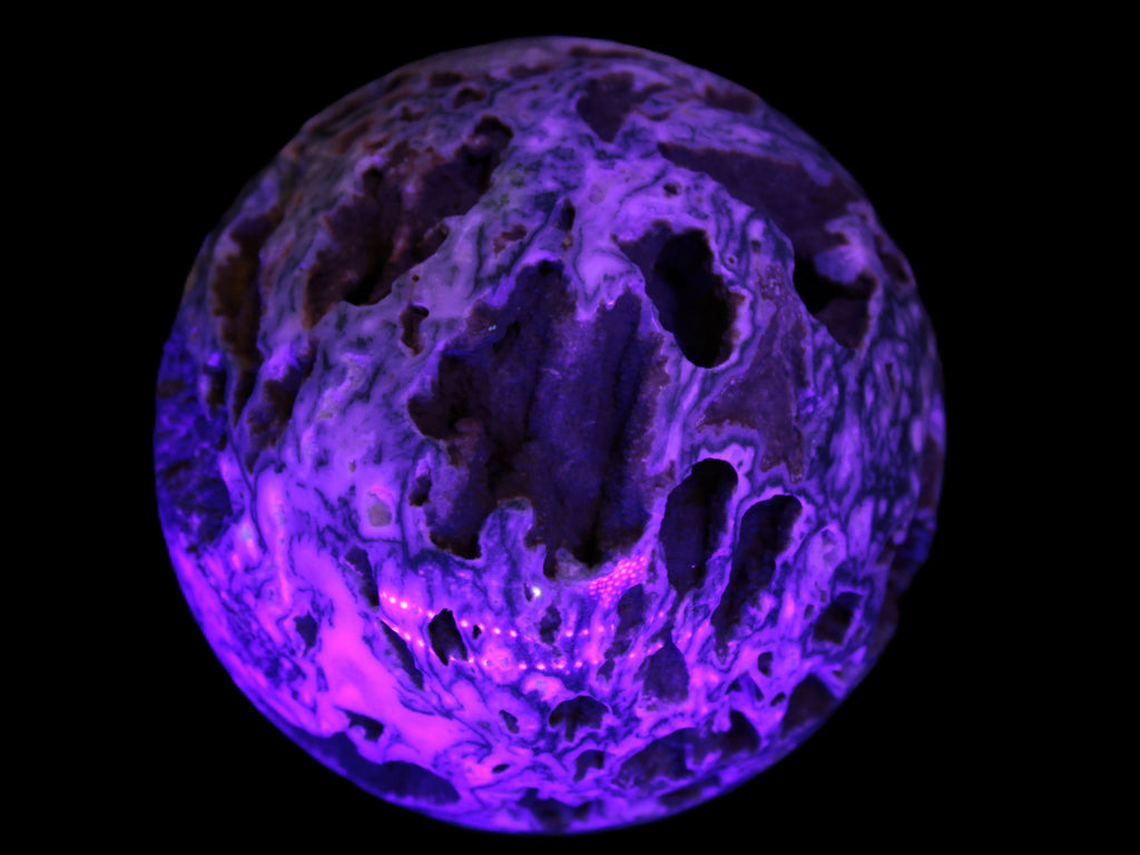 Moss Agate drusy geode sphere 1958g Rocks and Things