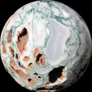 Moss Agate drusy geode sphere 1958g Rocks and Things