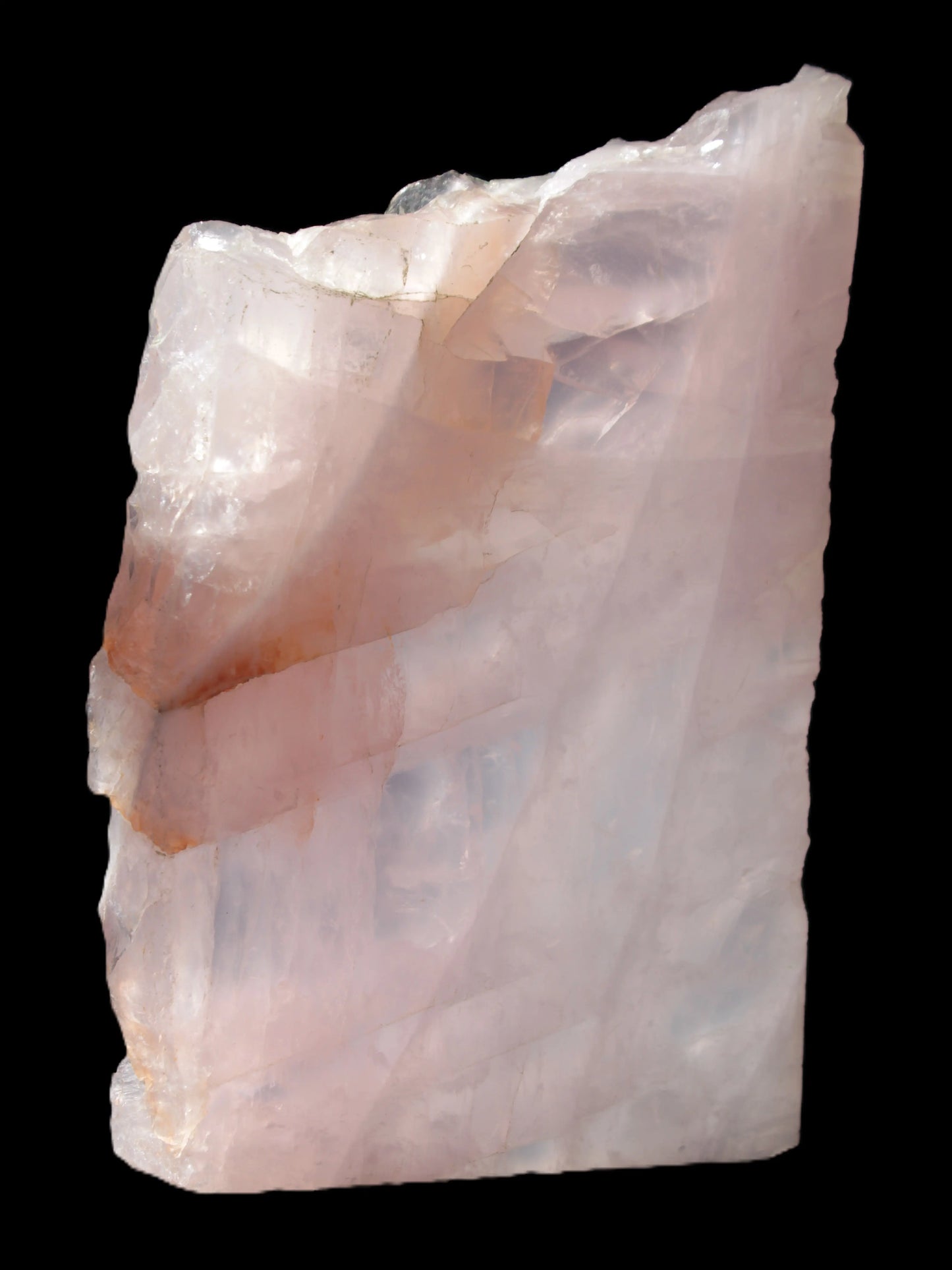 Natural Rose Quartz crystal slice 182*115*20mm 915g Rocks and Things Store