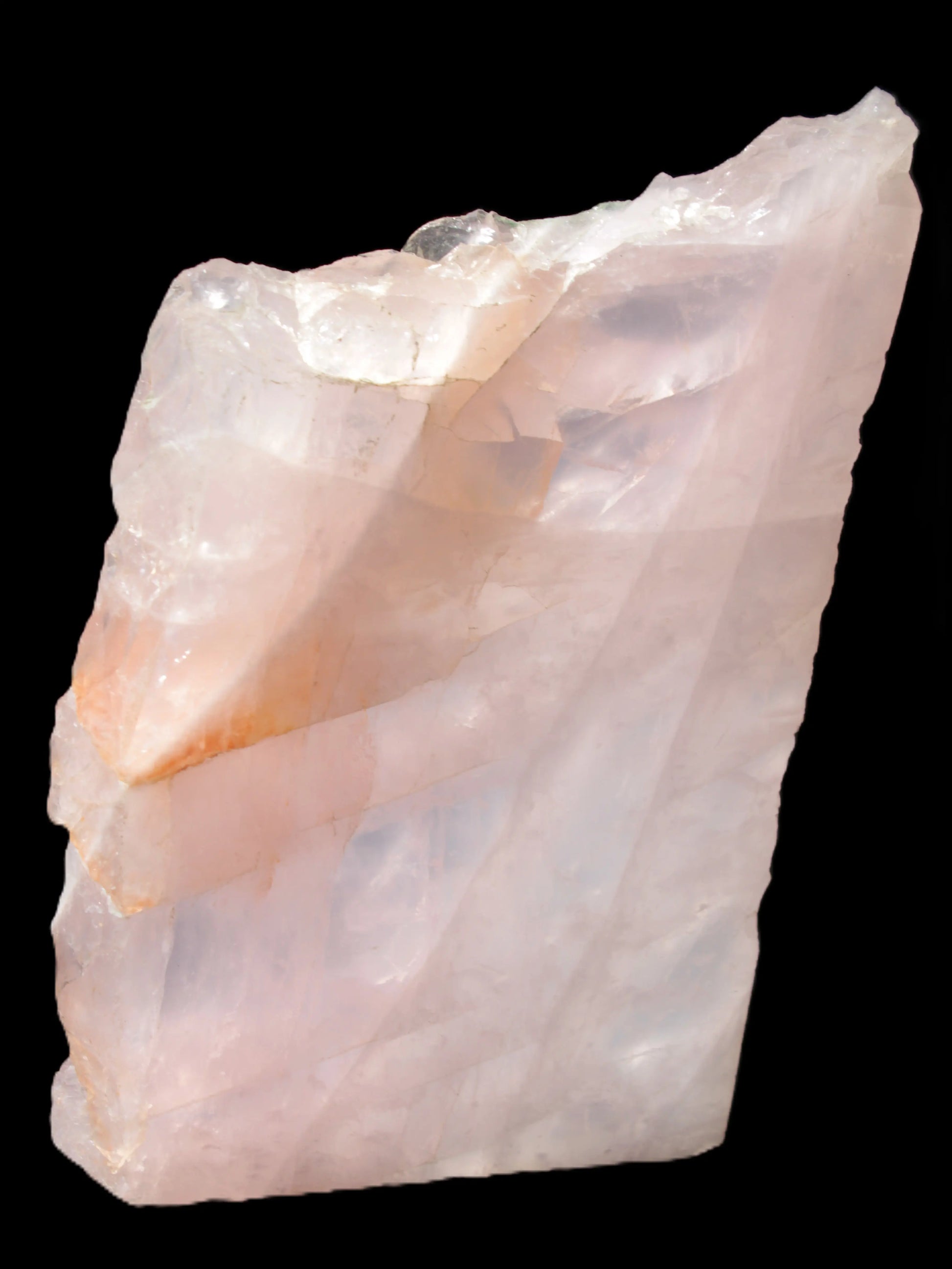 Natural Rose Quartz crystal slice 182*115*20mm 915g Rocks and Things Store