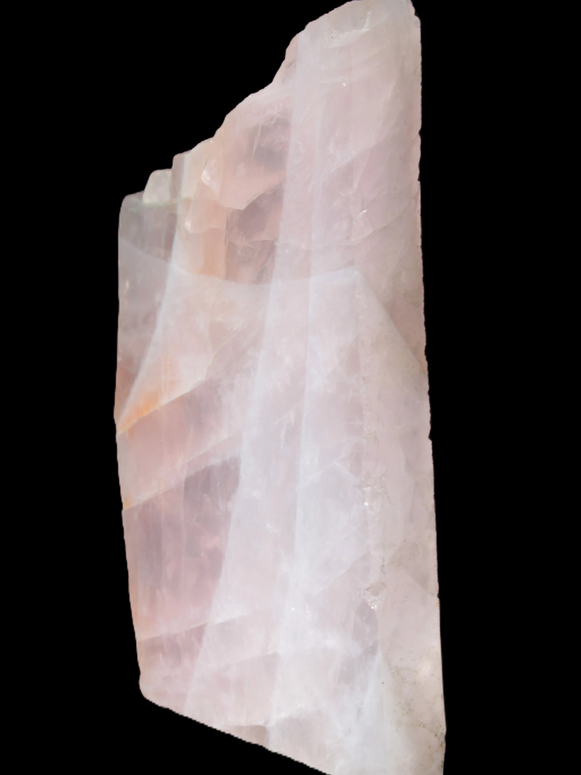 Natural Rose Quartz crystal slice 182*115*20mm 915g Rocks and Things Store