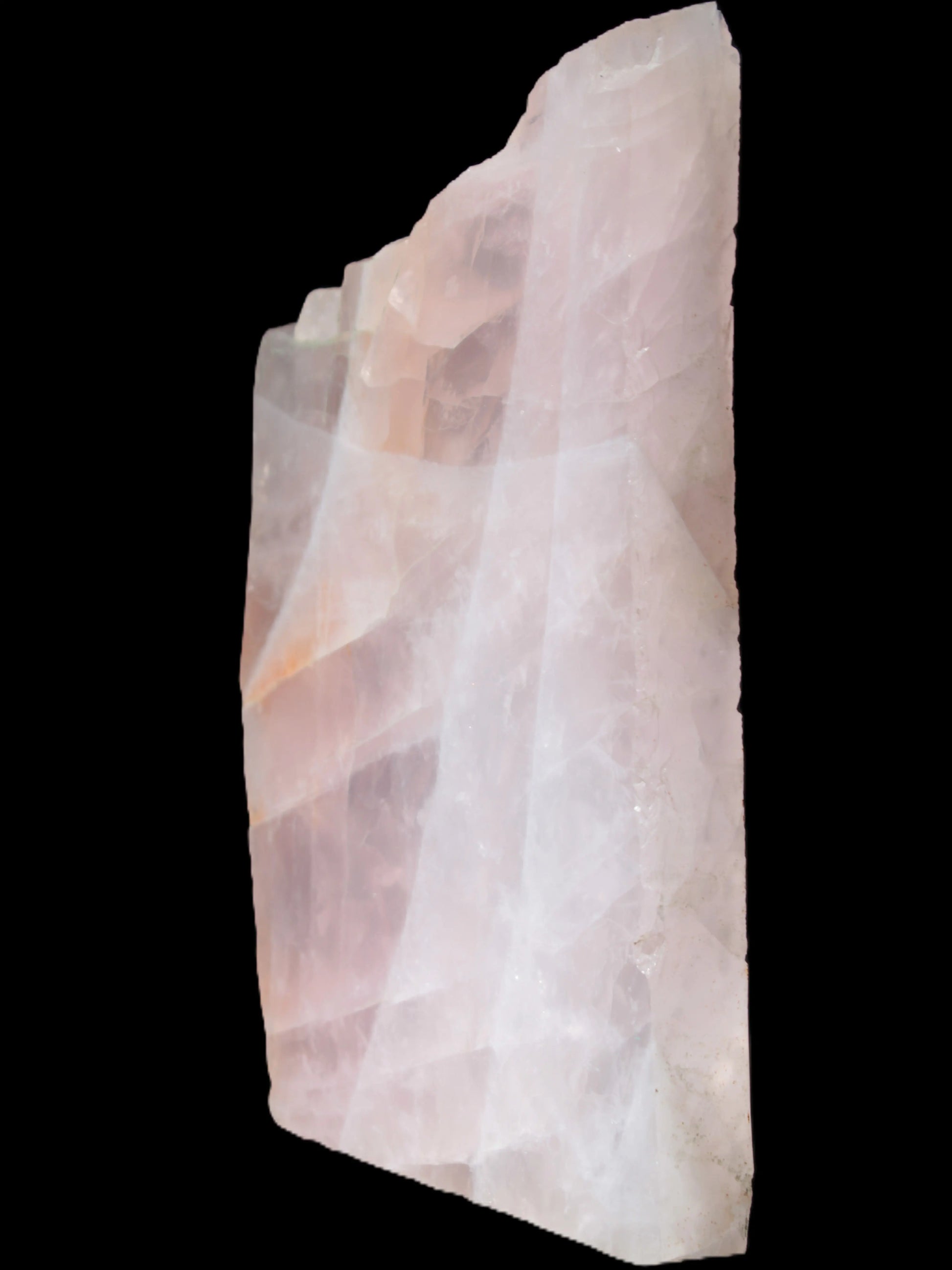 Natural Rose Quartz crystal slice 182*115*20mm 915g Rocks and Things Store