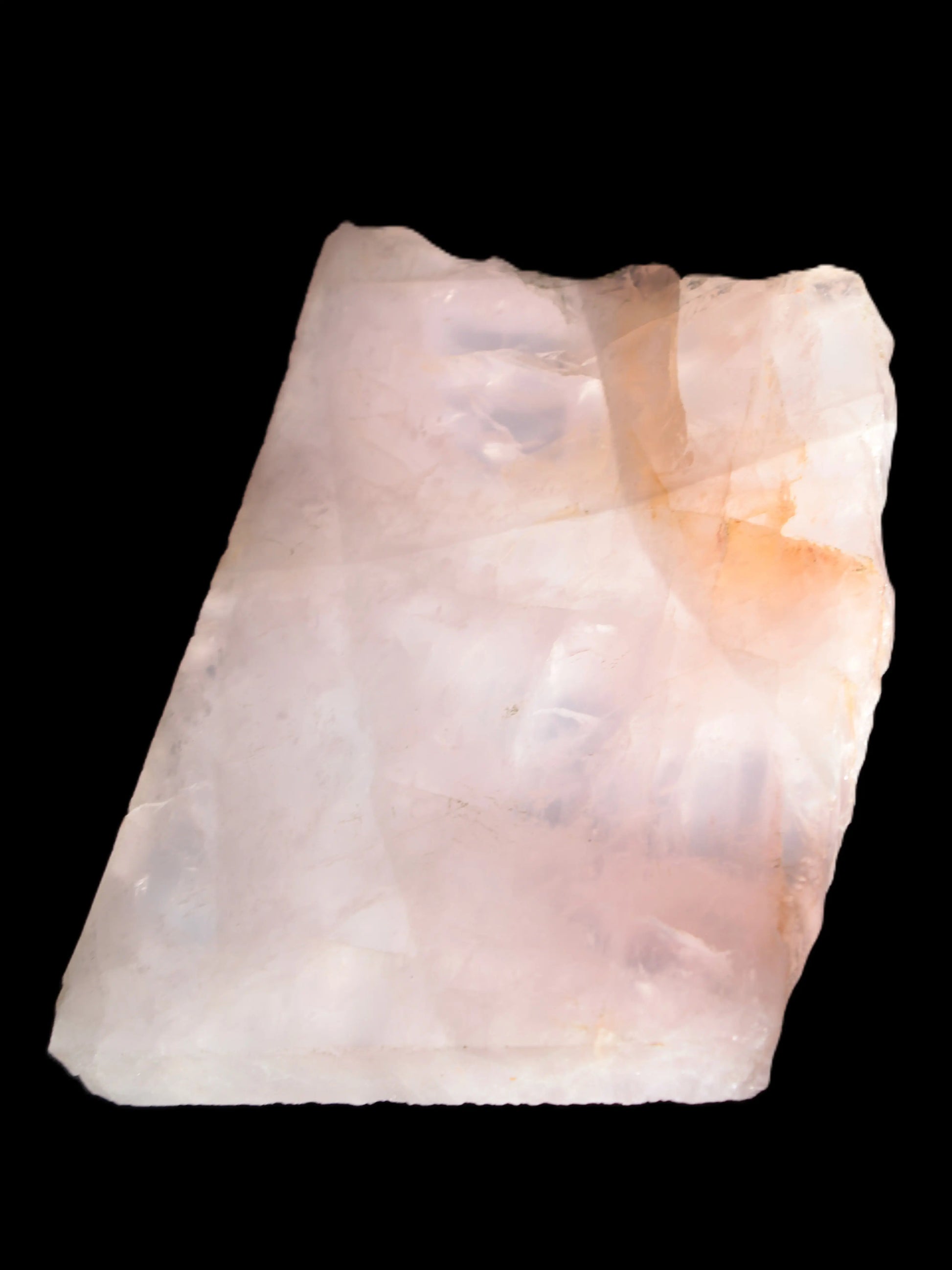 Natural Rose Quartz crystal slice 182*115*20mm 915g Rocks and Things Store