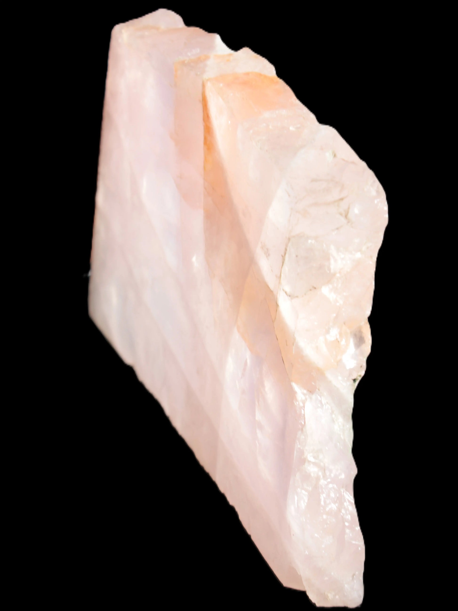 Natural Rose Quartz crystal slice 182*115*20mm 915g Rocks and Things Store