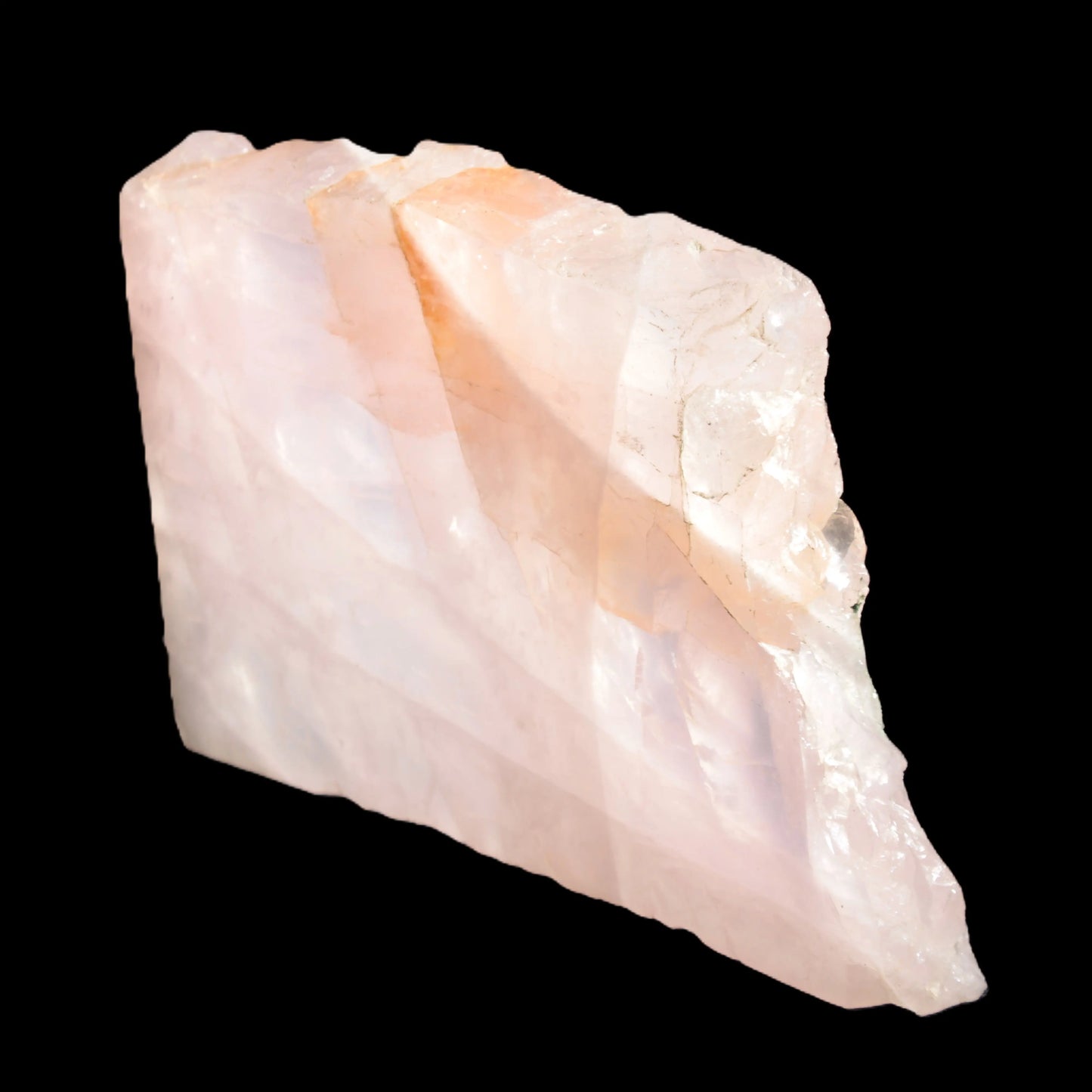 Natural Rose Quartz crystal slice 182*115*20mm 915g Rocks and Things Store