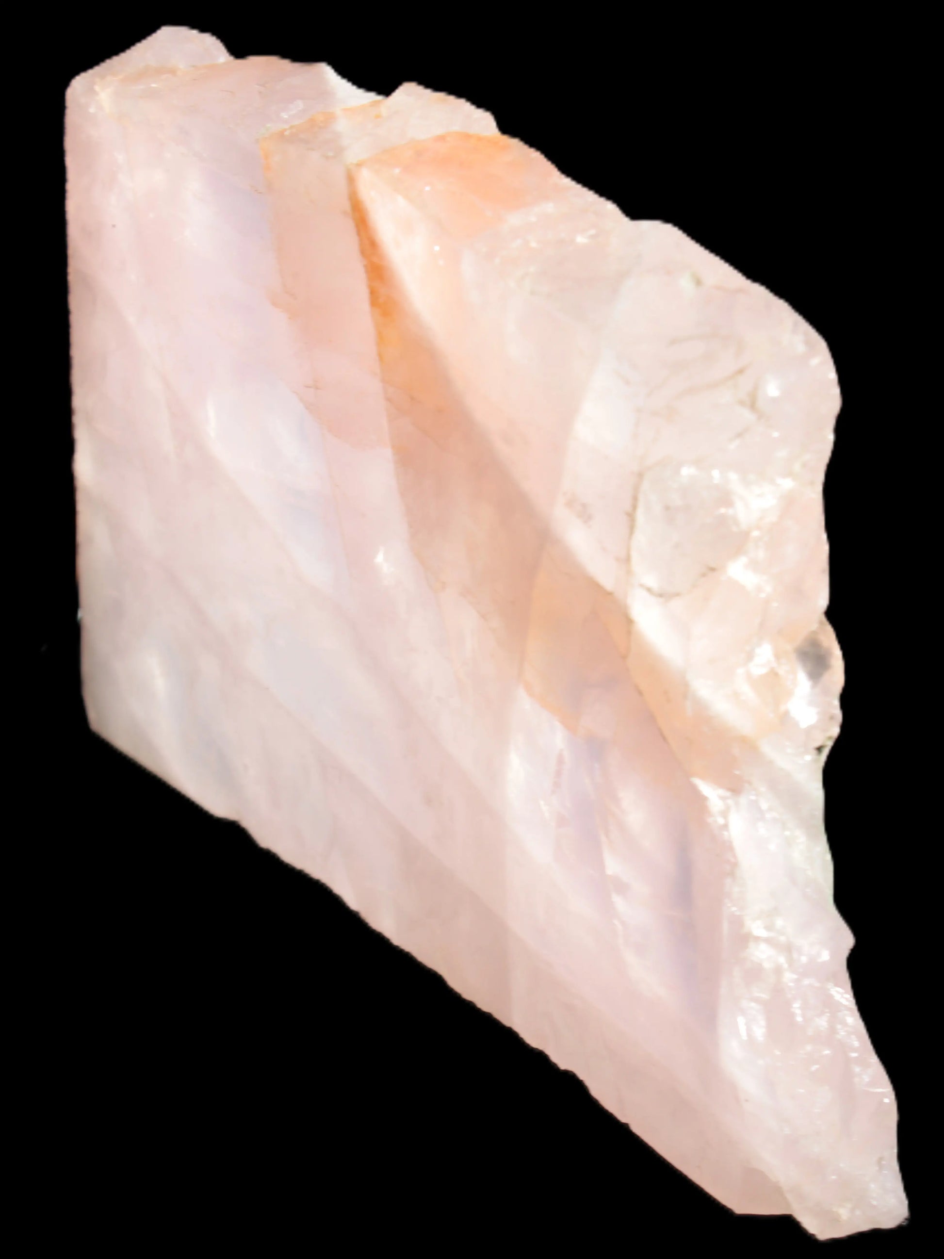 Natural Rose Quartz crystal slice 182*115*20mm 915g Rocks and Things Store