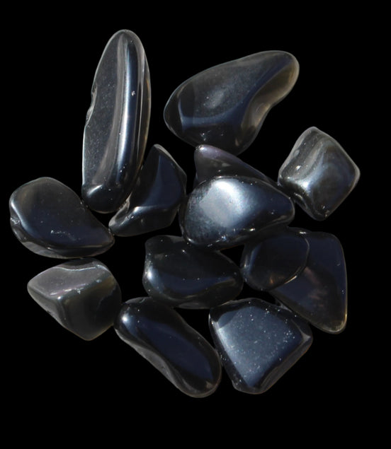 Obsidian polished mini chips 8g - Rocks and Things Store