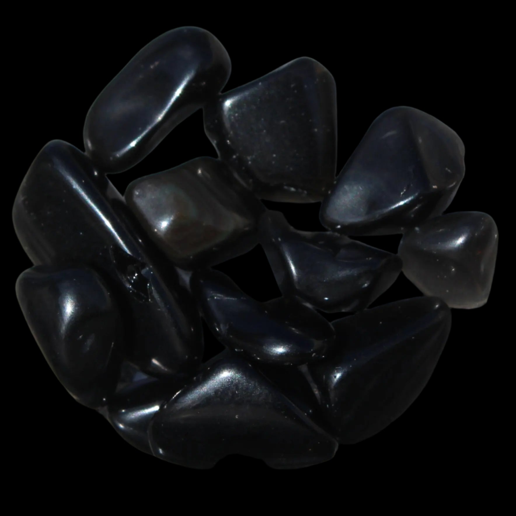 Obsidian polished mini chips 8g - Rocks and Things Store
