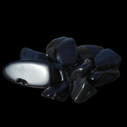 Obsidian polished mini chips 8g - Rocks and Things Store
