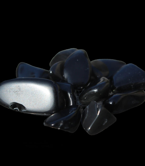 Obsidian polished mini chips 8g - Rocks and Things Store