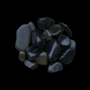Obsidian polished mini chips 8g - Rocks and Things Store