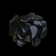 Obsidian polished mini chips 8g - Rocks and Things Store
