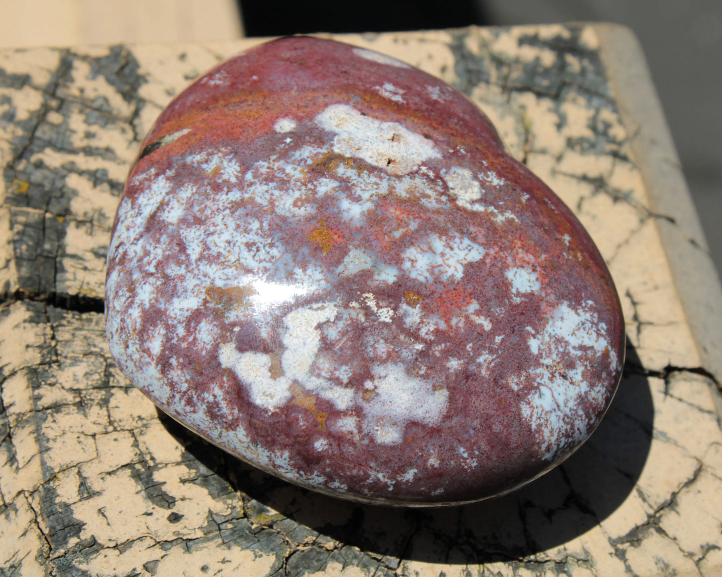 Ocean Jasper heart 216g Rocks and Things