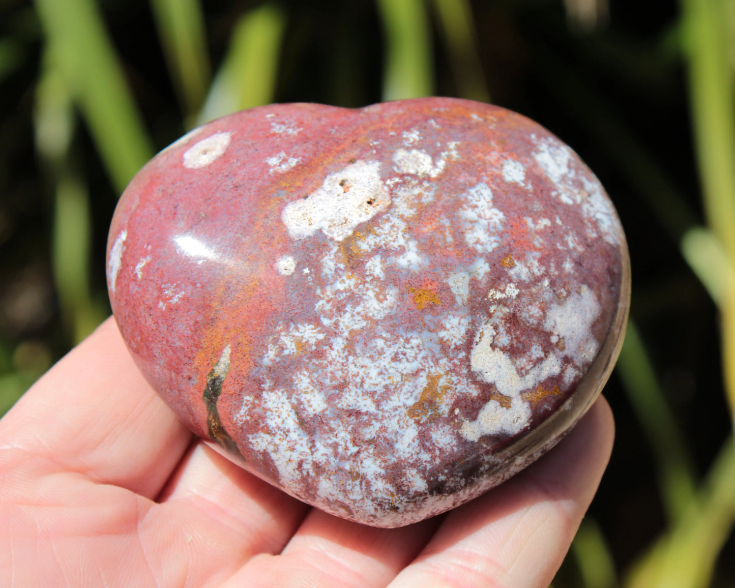 Ocean Jasper heart 216g Rocks and Things