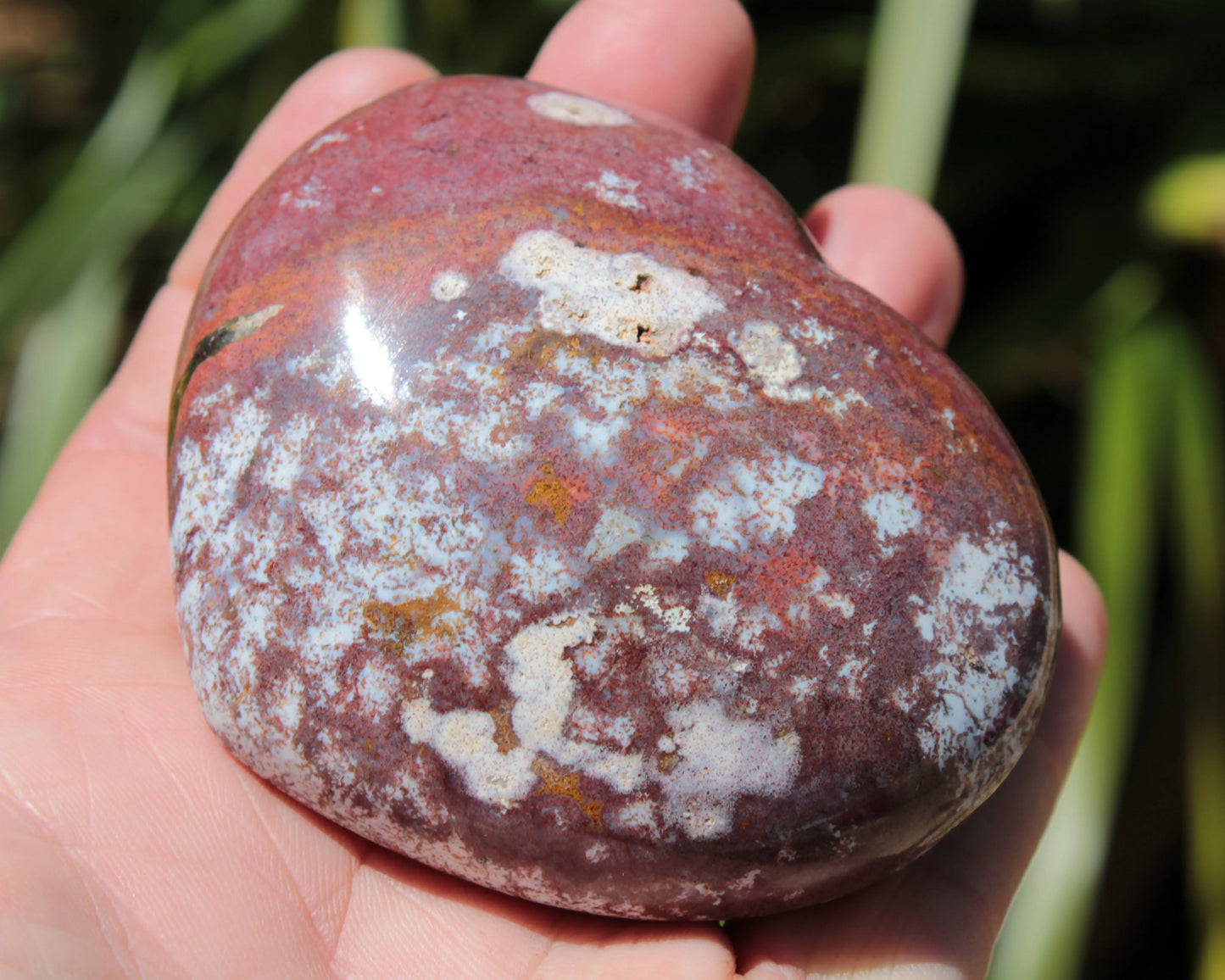 Ocean Jasper heart 216g Rocks and Things