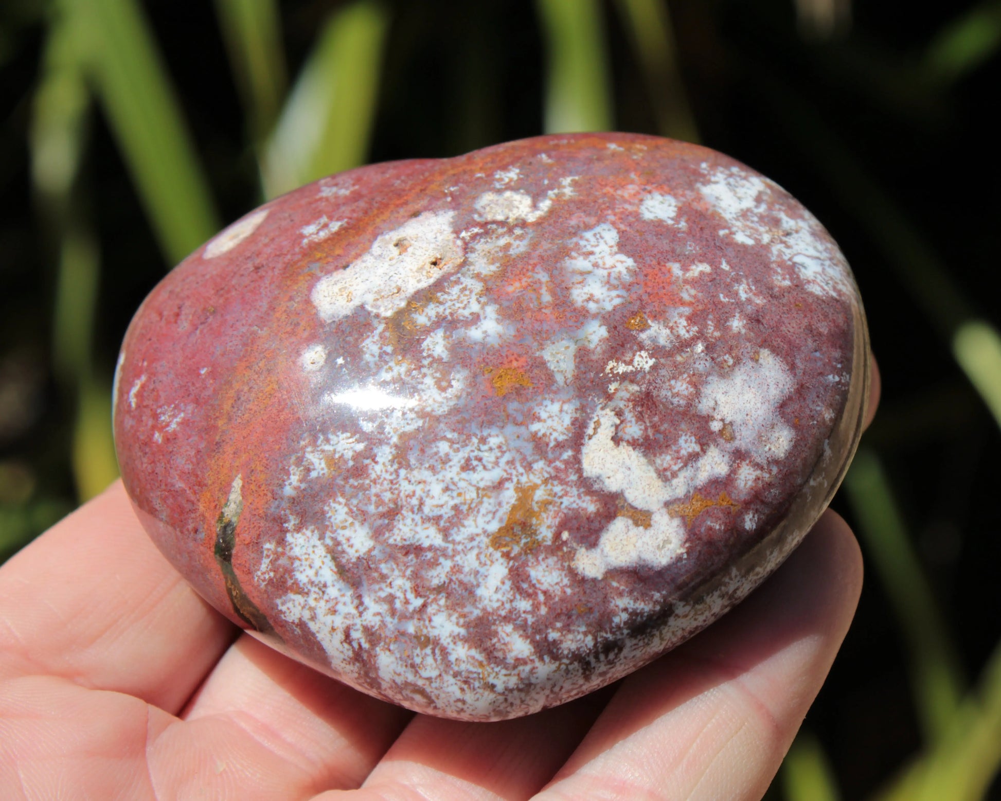 Ocean Jasper heart 216g Rocks and Things