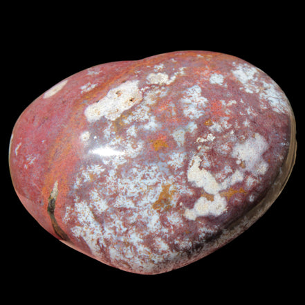 Ocean Jasper heart 216g in sunlight - Rocks and Things Store