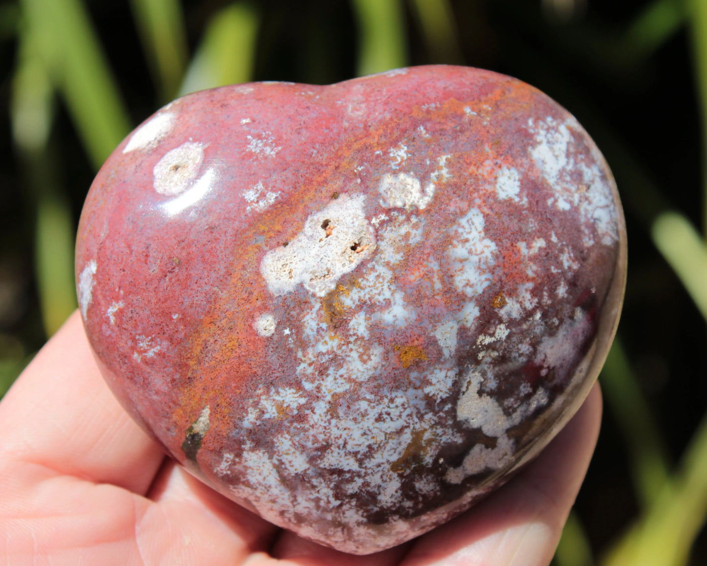 Ocean Jasper heart 216g Rocks and Things