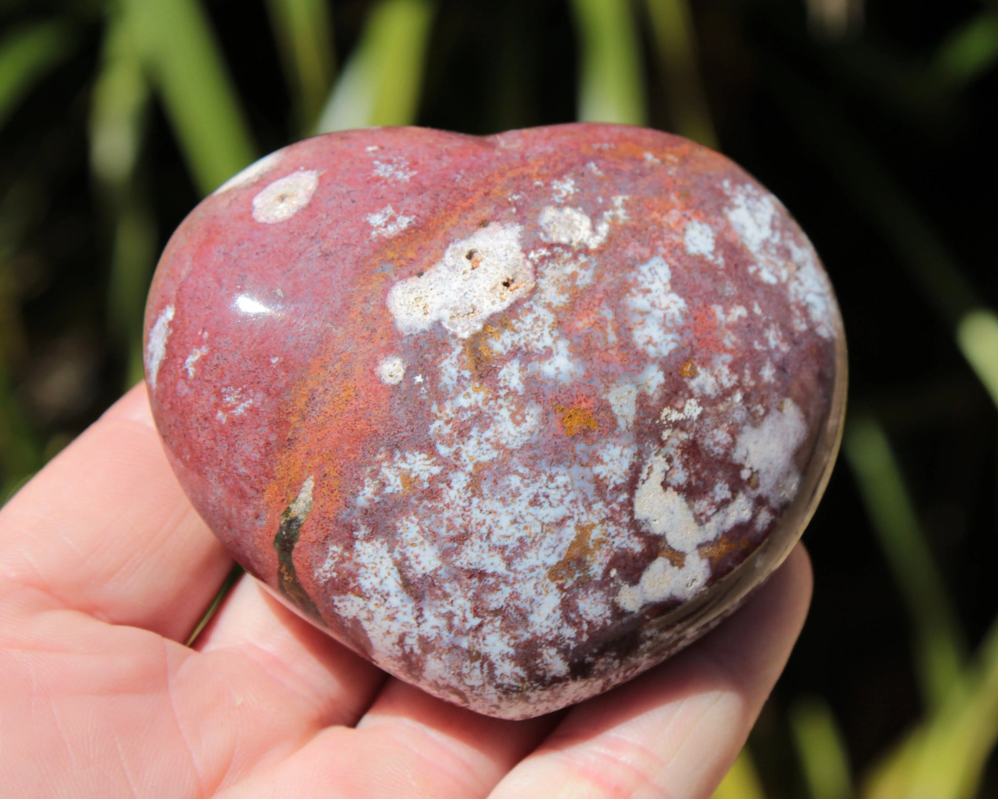 Ocean Jasper heart 216g Rocks and Things