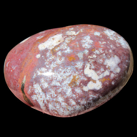 Ocean Jasper heart 216g in sunlight - Rocks and Things Store