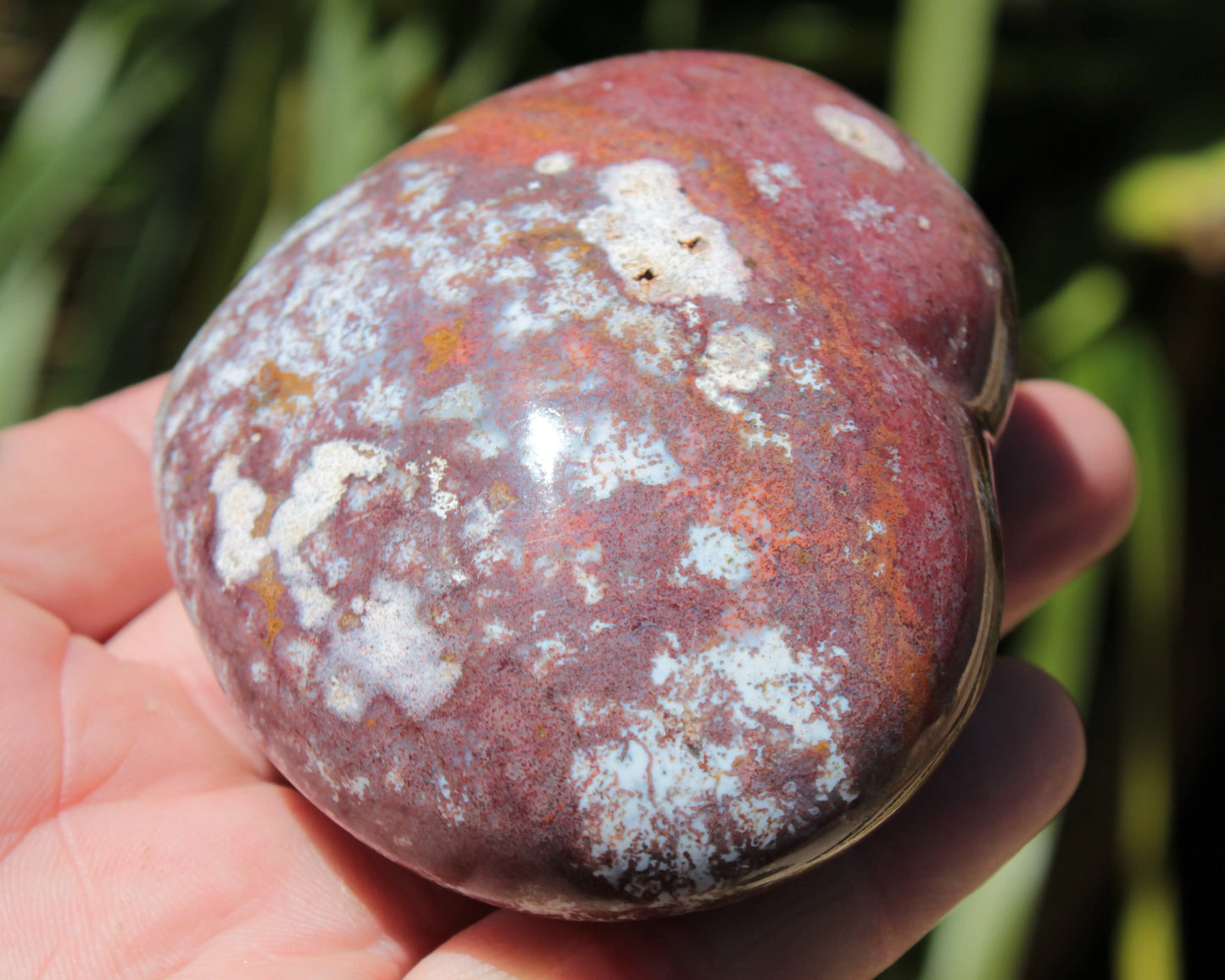 Ocean Jasper heart 216g Rocks and Things