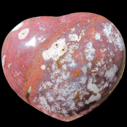 Ocean Jasper heart 216g in sunlight - Rocks and Things Store