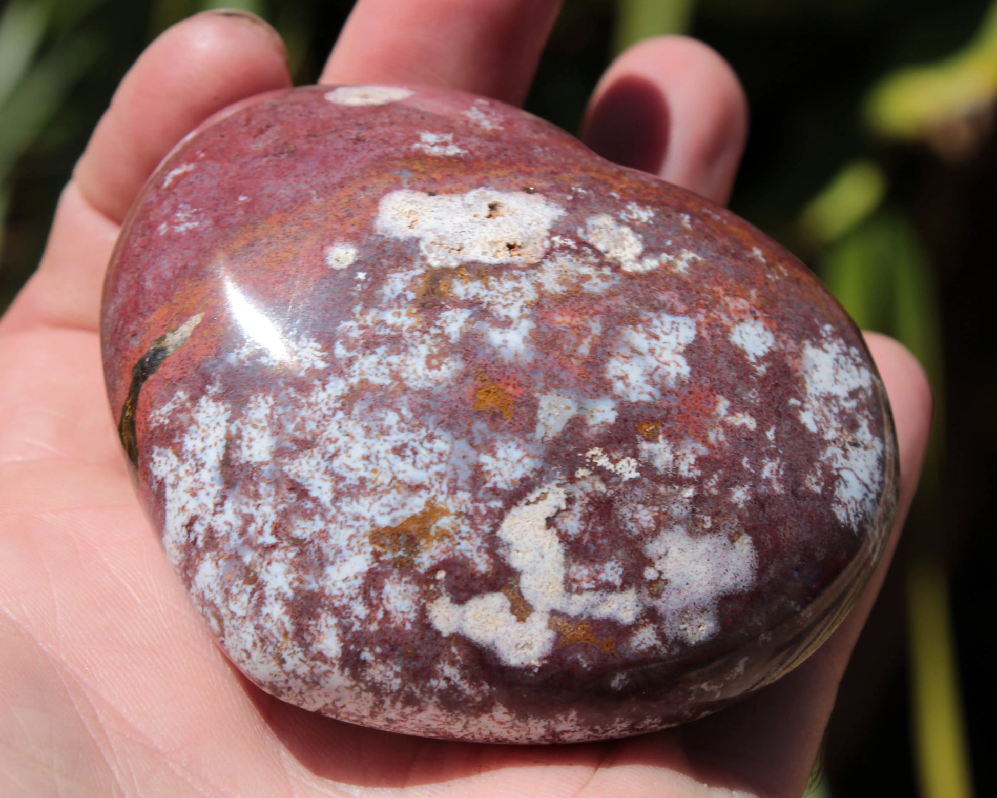 Ocean Jasper heart 216g Rocks and Things