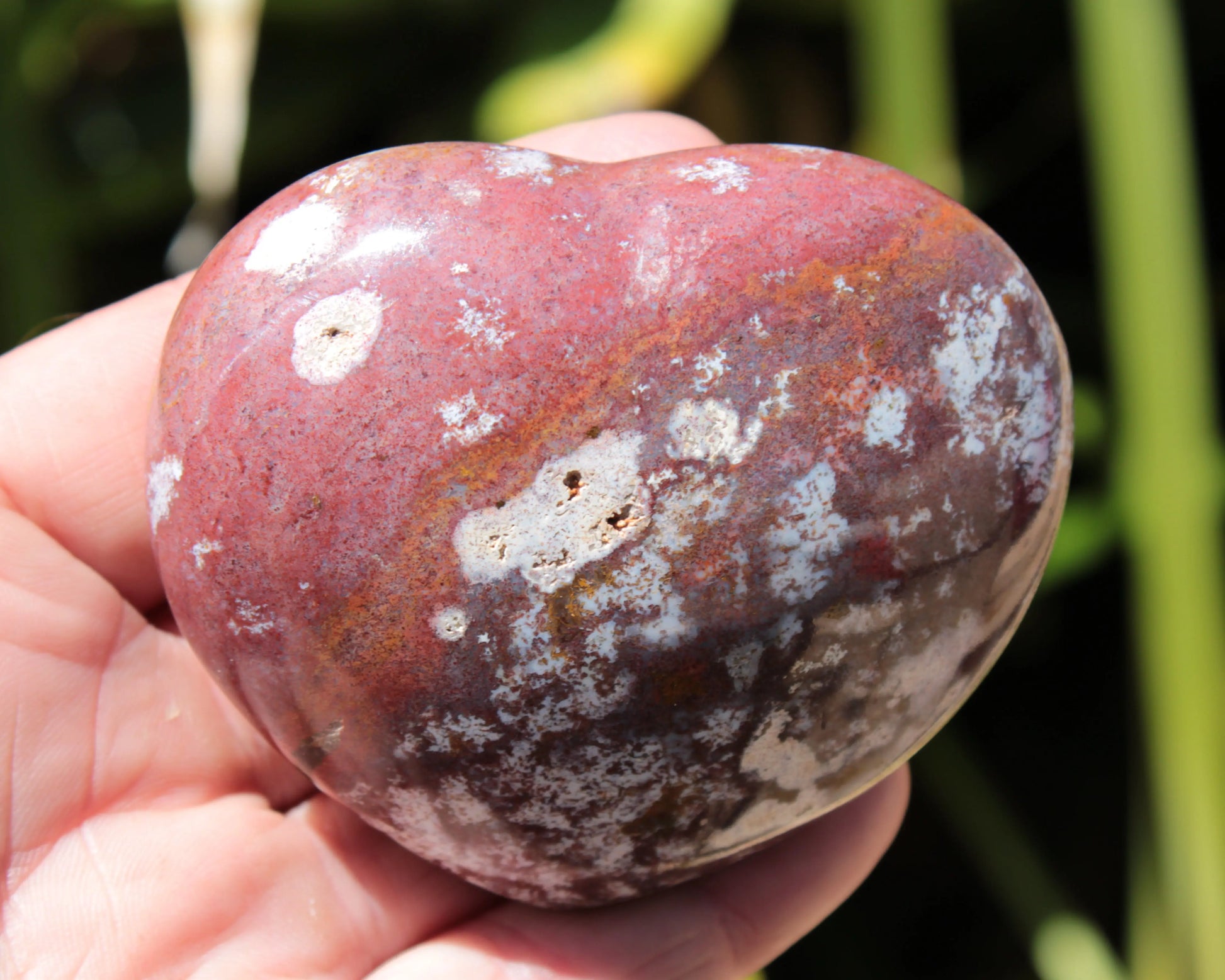 Ocean Jasper heart 216g Rocks and Things