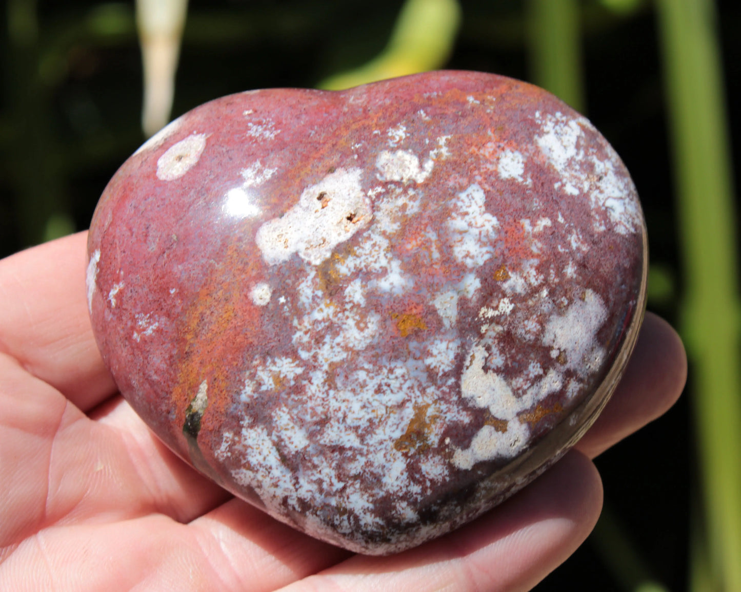 Ocean Jasper heart 216g Rocks and Things