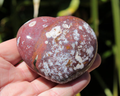 Ocean Jasper heart 216g Rocks and Things