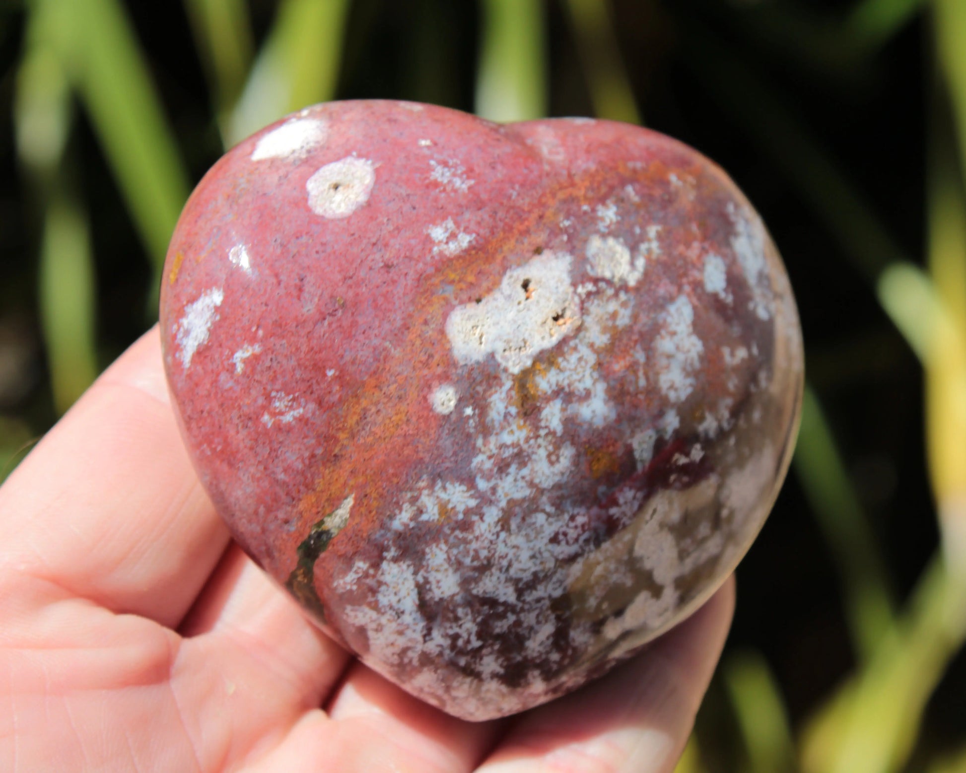 Ocean Jasper heart 216g Rocks and Things