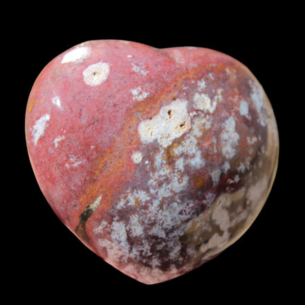 Ocean Jasper heart 216g in sunlight - Rocks and Things Store
