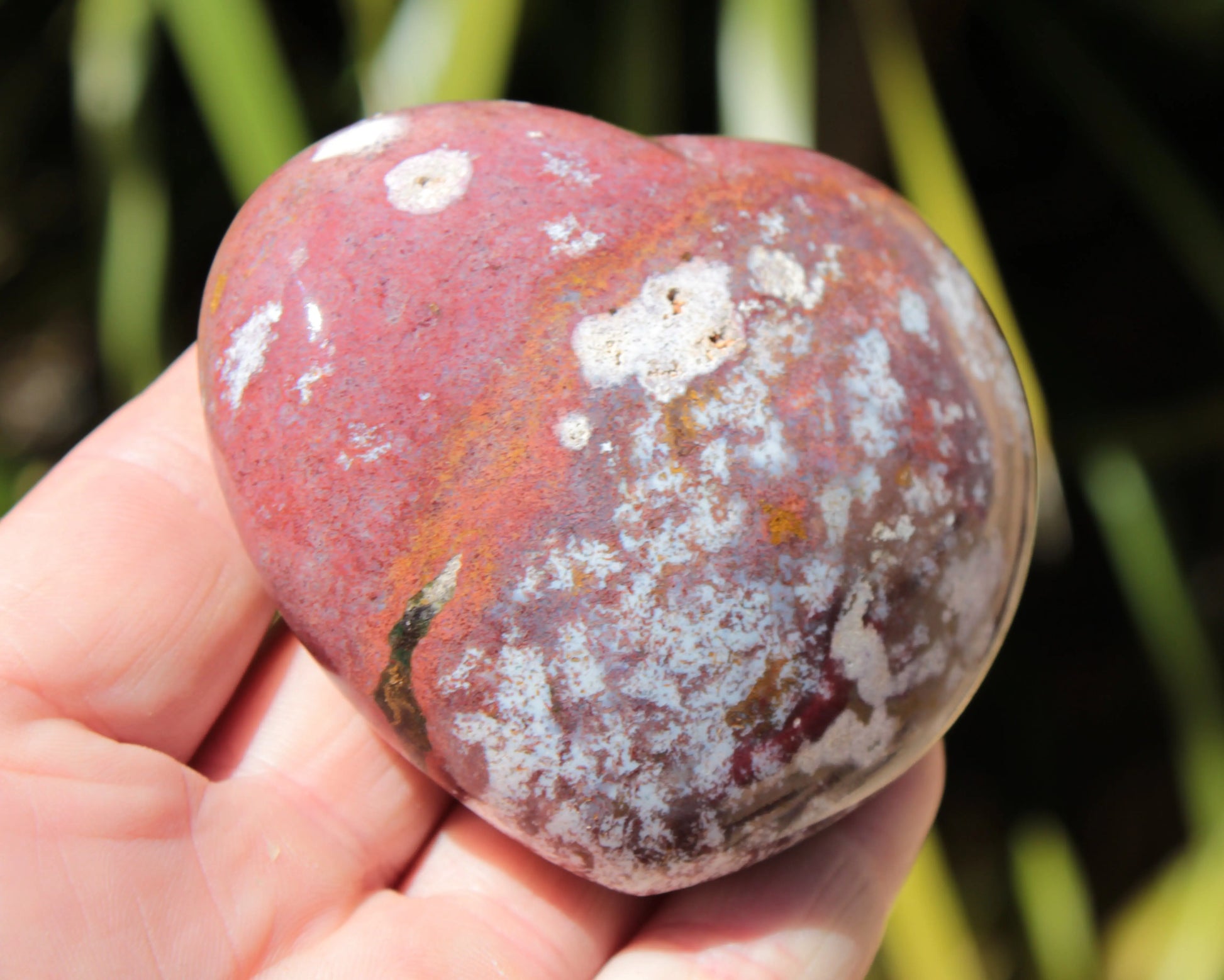 Ocean Jasper heart 216g Rocks and Things