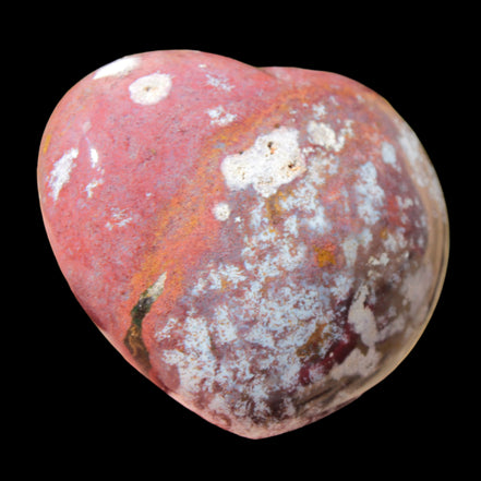 Ocean Jasper heart 216g in sunlight - Rocks and Things Store