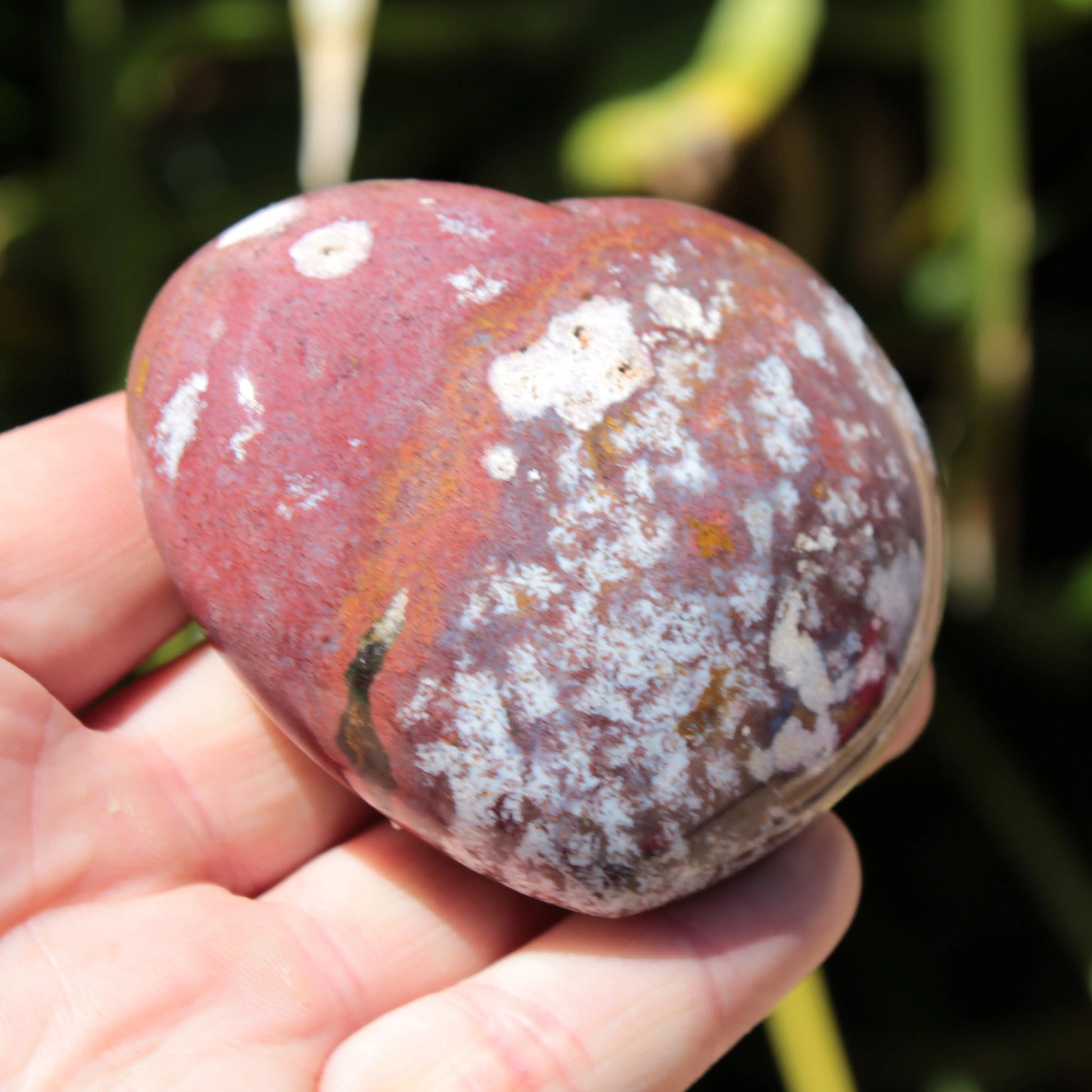 Ocean Jasper heart 216g Rocks and Things