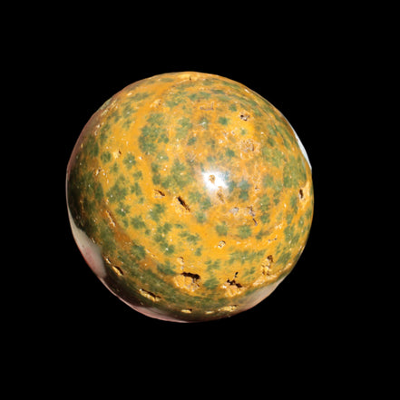Ocean Jasper hole sphere 70mm 480g - Rocks and Things Store