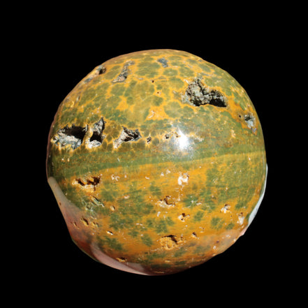 Ocean Jasper hole sphere 70mm 480g - Rocks and Things Store