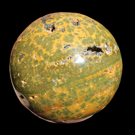 Ocean Jasper hole sphere 70mm 480g - Rocks and Things Store