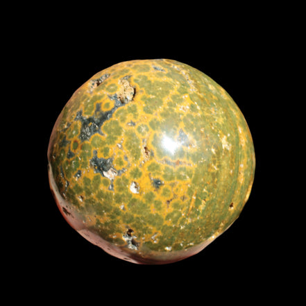 Ocean Jasper hole sphere 70mm 480g - Rocks and Things Store