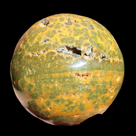 Ocean Jasper hole sphere 70mm 480g - Rocks and Things Store